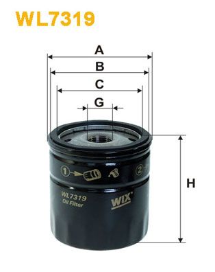 WIX FILTERS Масляный фильтр WL7319